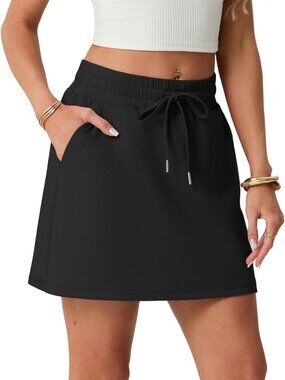 Active Skirt with Built-in Shorts & Pockets for Golf, Tennis, Hiking, Workout
